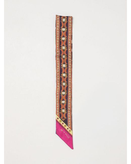 Etro White Printed Silk Bandeau