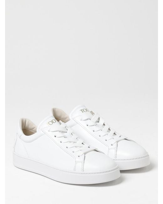 Tod's White Leather Sneakers