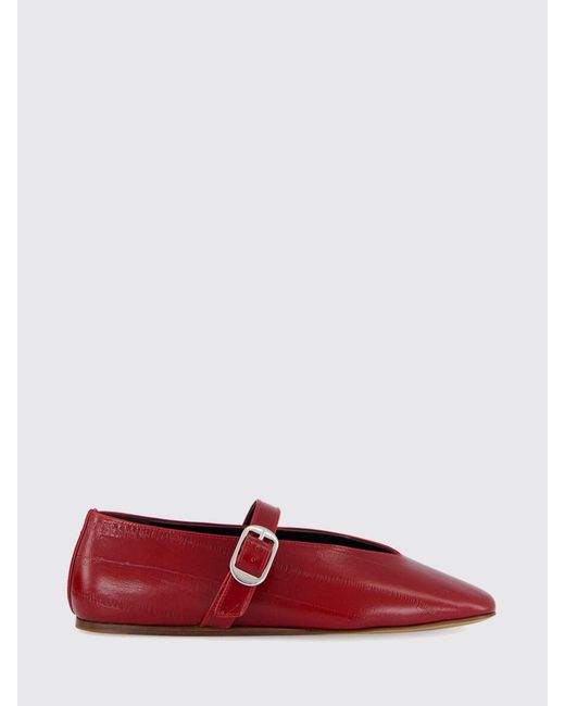 Le Monde Beryl Red Leather Ballerina