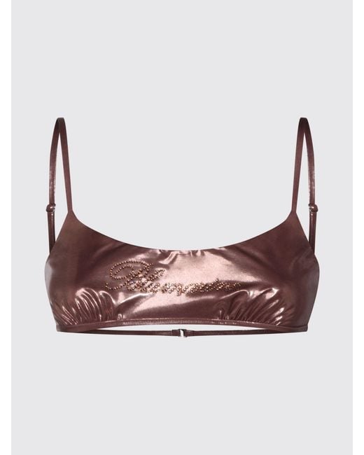Blumarine Black Stretch Polyester Bikini Top