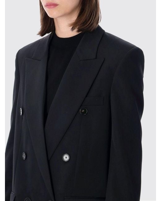 Stella McCartney Blue Double-Breasted Relaxed Fit Blazer
