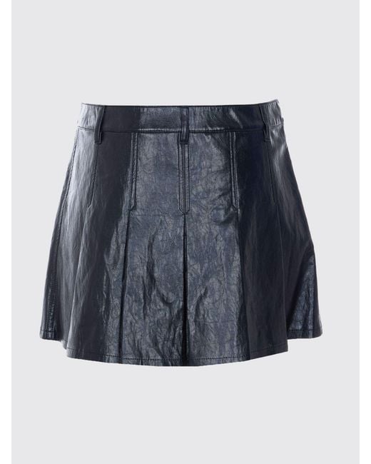 Michael Kors Black Faux Leather Skirt