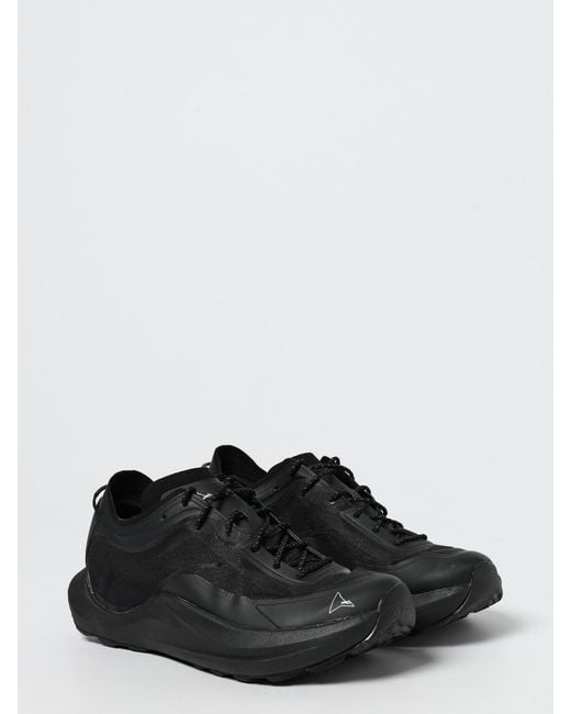 Roa Black Sella Water-Repellent Nylon Sneakers for men