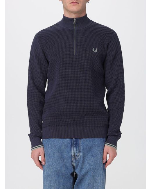 Fred Perry Blue Sweater for men