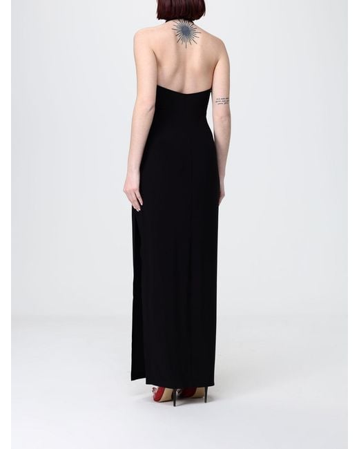 Norma Kamali Black Stretch Jersey Dress