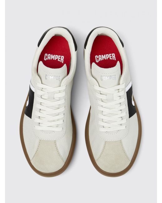 Camper White Pelotas Soller Leather Sneakers