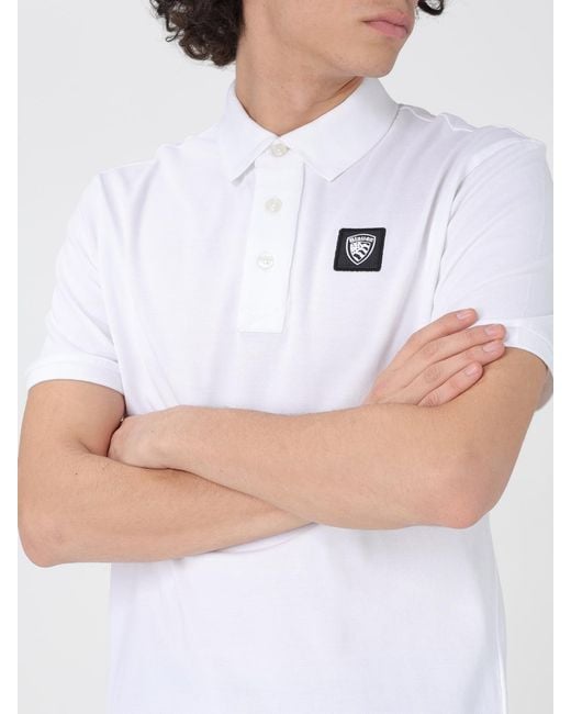 Polo Hombre Blauer de hombre de color White