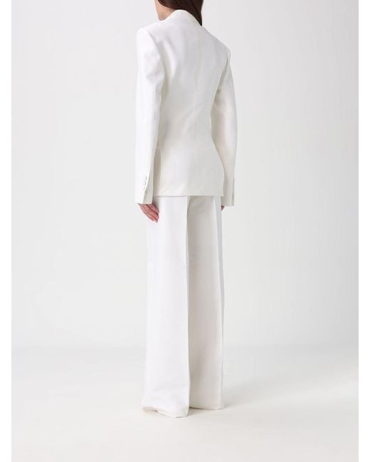 DSquared² White Single-Breasted Cotton Blend Suit