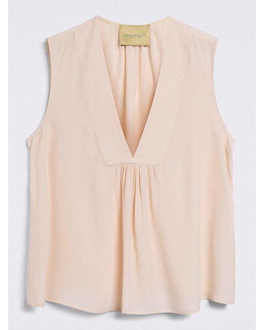 Momoní Pink MomonÌ Silk Blend Blouse
