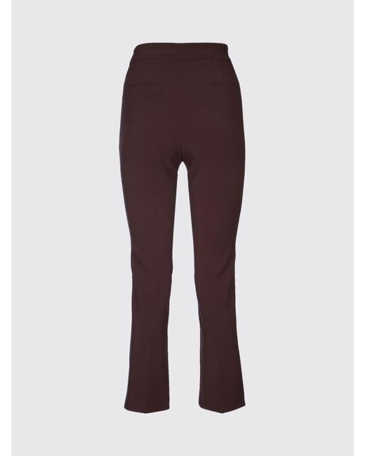 Elisabetta Franchi Orange Crêpe Cropped Trousers