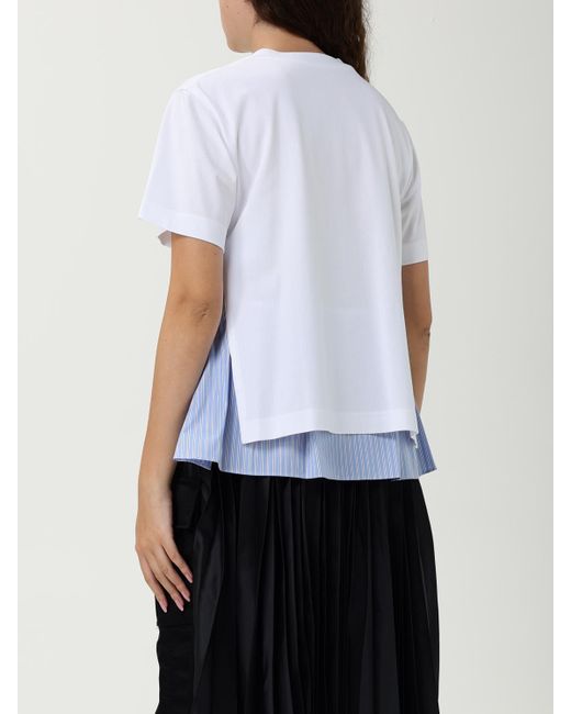 T-Shirt Femme Sacai en coloris White
