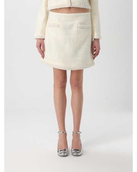 Self-Portrait Natural Skirt