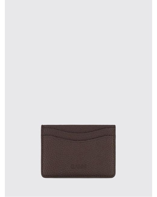 Ganni White Butterfly Logo Recycled Leather Card Holder