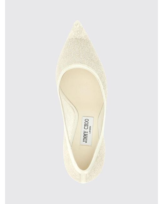 Jimmy Choo White Love 85 Bridal Pumps