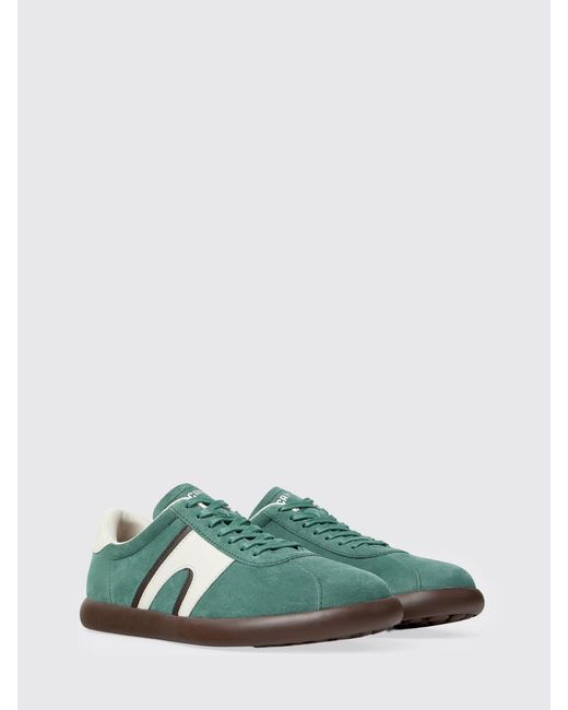 Camper Green Pelotas Soller Suede Sneakers for men