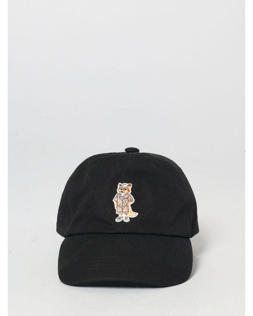 Maison Kitsun&Eacute Cappello di Maison Kitsuné in Black