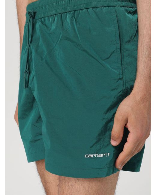 Costume in lycra con logo ricamato di Carhartt in Green da Uomo