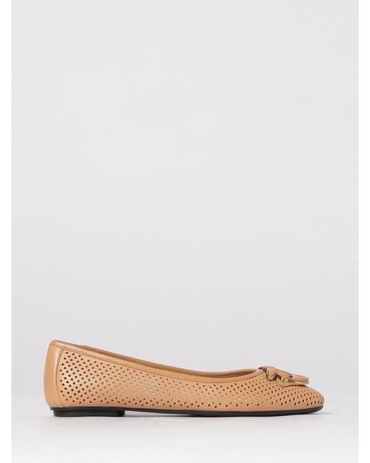 Pinko Pink Max 11 Perforated Leather Ballet Flats