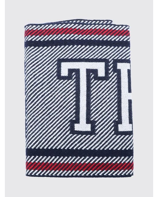 Thom Browne Blue Scarf for men