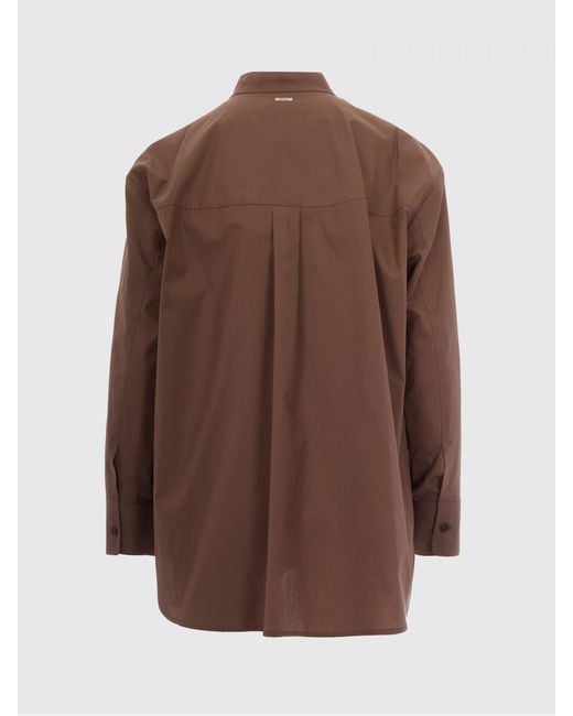 Max Mara Brown Casual Cotton Shirt