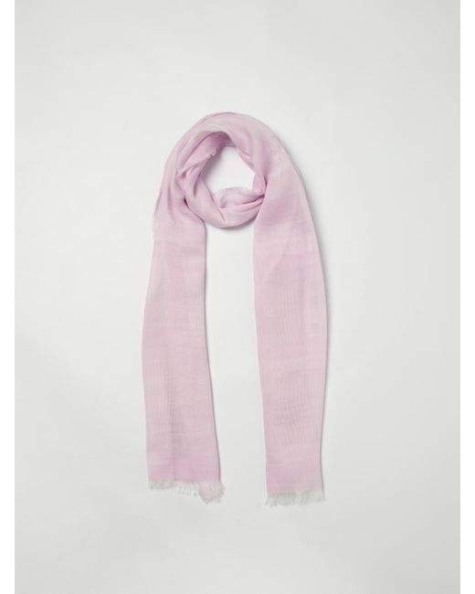 Sciarpa Con Logo di Emporio Armani in Pink