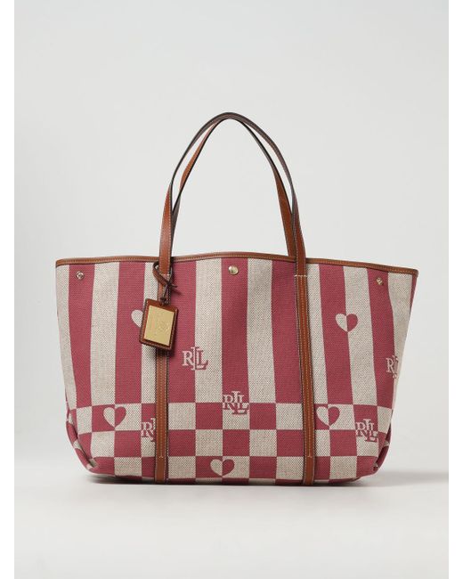 Lauren by Ralph Lauren Pink Tote Bags