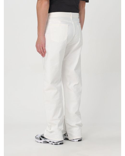 Jeans in denim di Off-White c/o Virgil Abloh in White da Uomo
