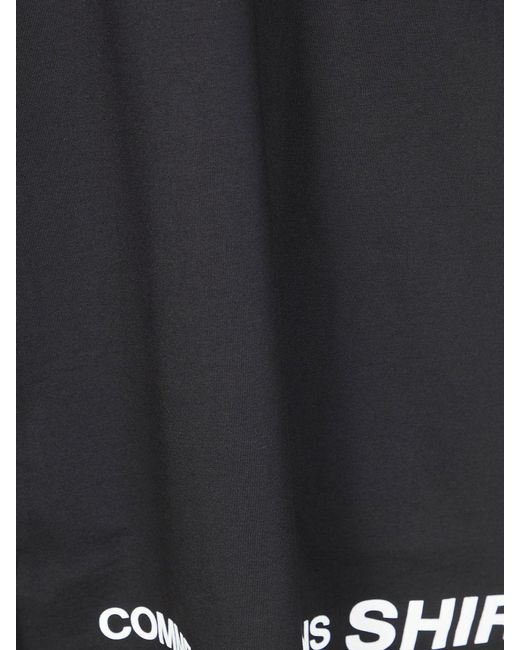Comme des Garçons Black Comme Des Gar&Ccedil	Ons Oversized Cotton T-Shirt With Logo for men