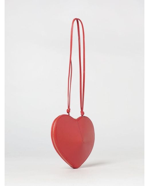 Alaïa Red Le Coeur Suede Bag