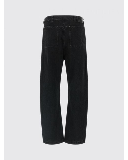 Entire studios Black Gem Wide Leg Denim Jeans for men