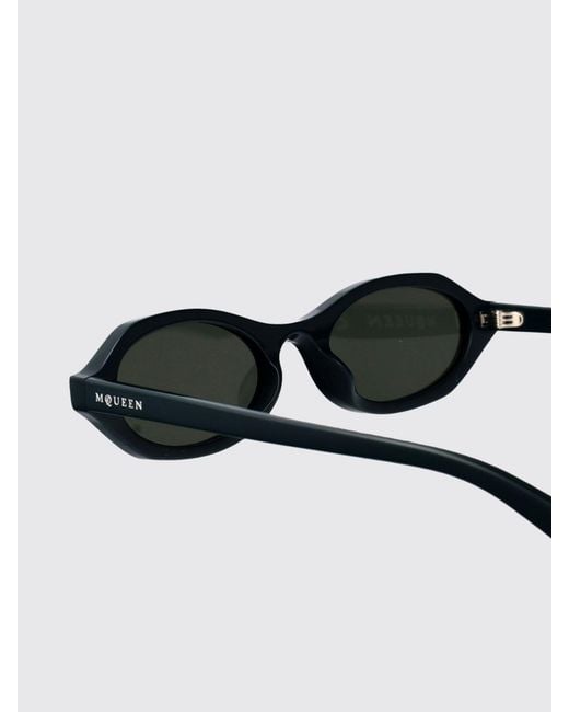 McQueen White Am0559S Acetate Sunglasses
