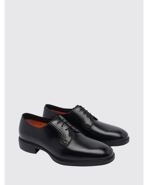 Santoni White Brogue Shoes for men