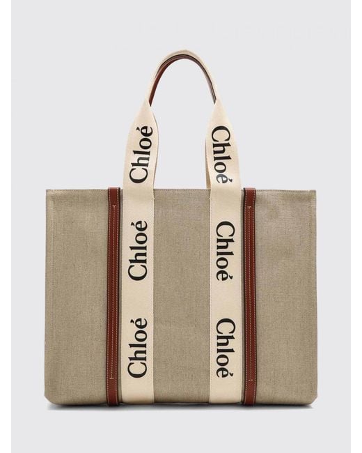 Chloé Natural Chlo&Eacute Woody Tote Bag