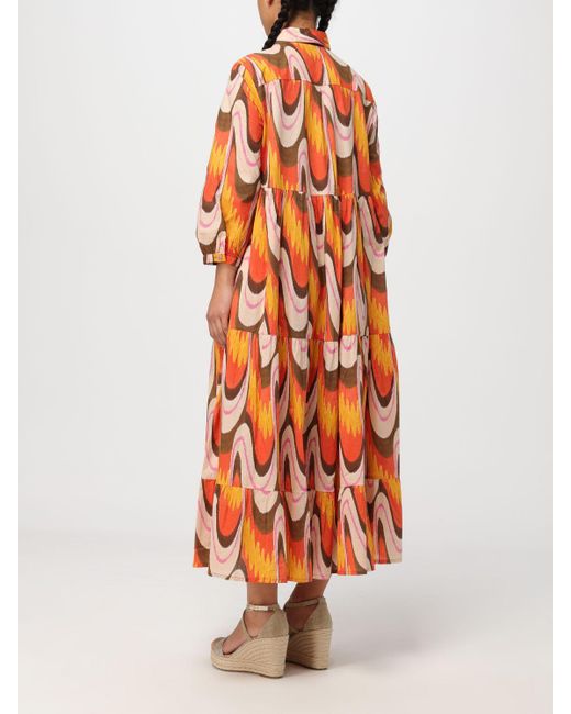 Maliparmi Orange Kleid