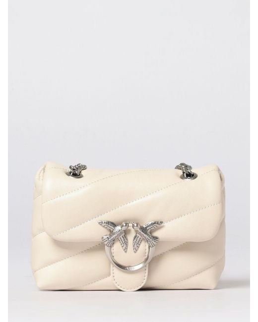 Pinko Natural Baby Love Bag Puff Matelassé Nappa Bag