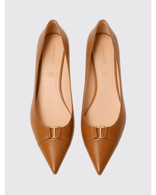 Twinset Brown High Heel Shoes