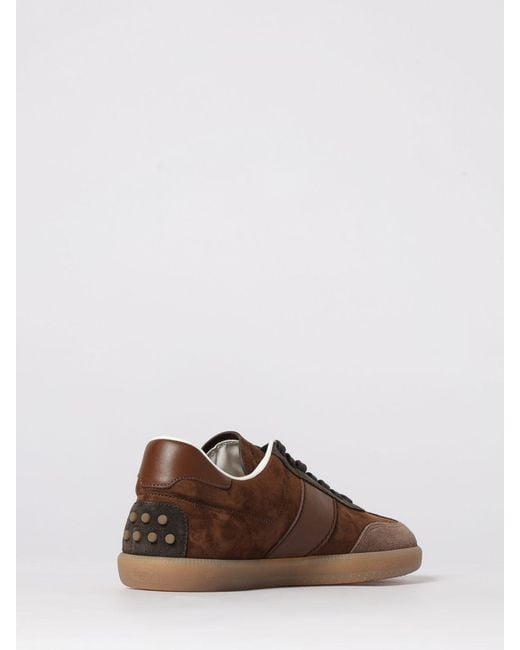 Tod's Brown Nubuck Sneakers for men