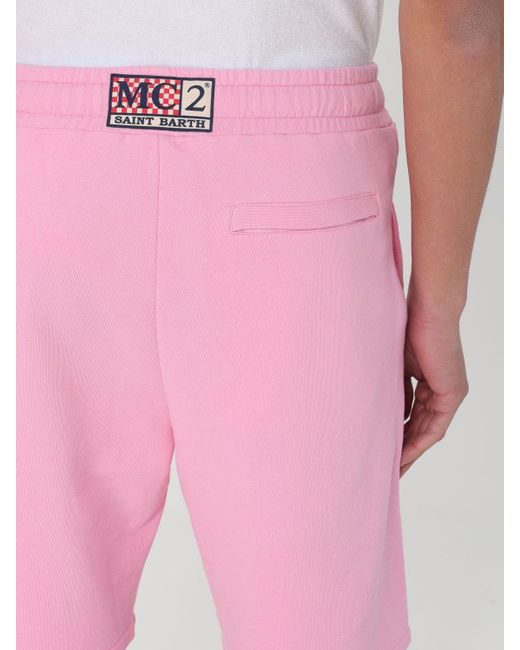 Pantalones cortos Mc2 Saint Barth de hombre de color Pink