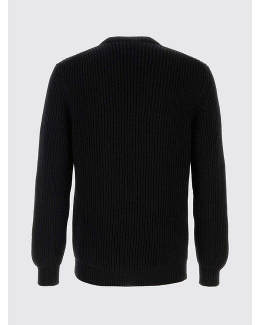 Fendi Black Wool Crew Neck Pullover for men