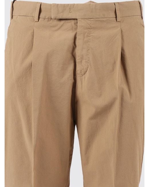 PT01 Natural Stretch Cotton Tailored Trousers for men