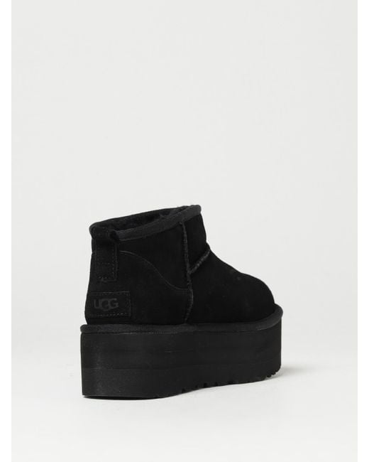 Ugg Black Flat Ankle Boots