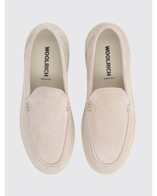 Woolrich Natural Suede Loafers for men
