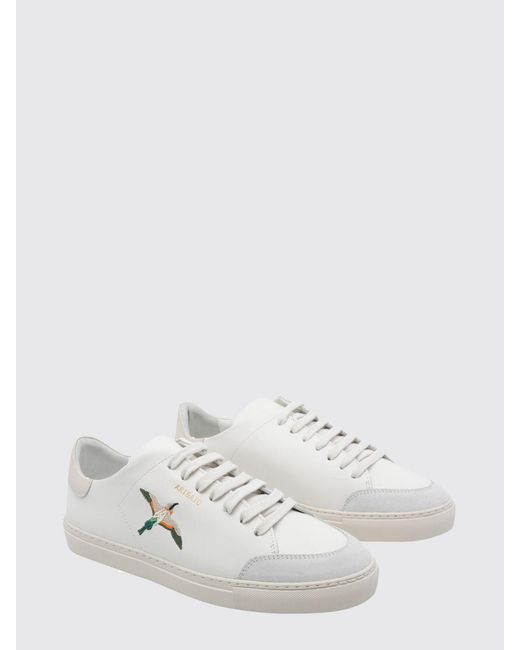 Axel Arigato White Clean 90 B Bird Embroidered Leather Sneakers for men