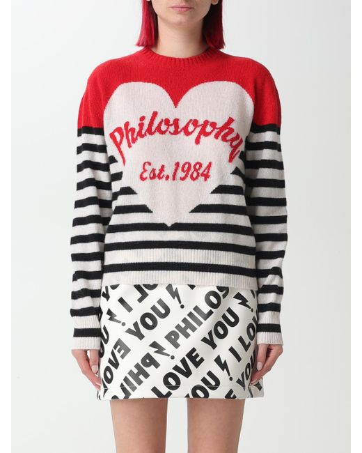 Philosophy Di Lorenzo Serafini Red Pullover Damen