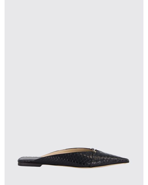 Tom Ford White Python Print Leather Mules