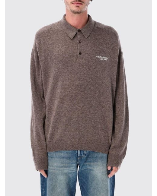 Acne Brown Jumper for men