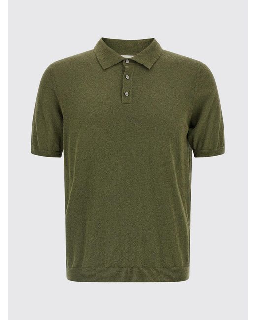 Roberto Collina Green Cotton Blend Polo Shirt for men