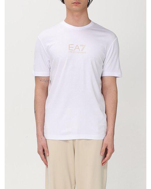 EA7 White T-Shirt for men