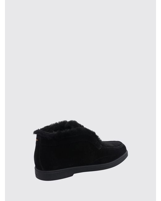 Santoni Black Shoes