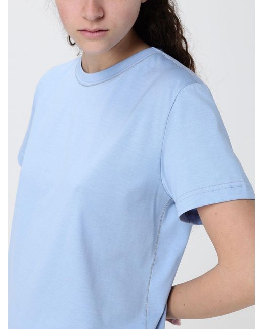 Fabiana Filippi Blue Basic Cotton T-Shirt